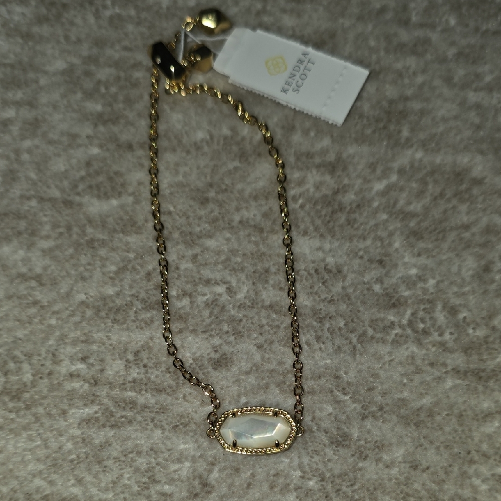 Kendra Scott Gold and White Necklace
